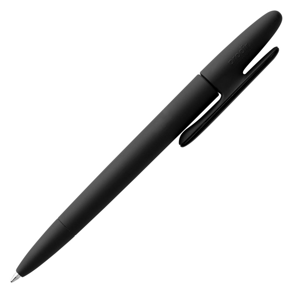картинка Ручка шариковая Prodir DS5 TRR-P Soft Touch, черная от магазина Одежда+