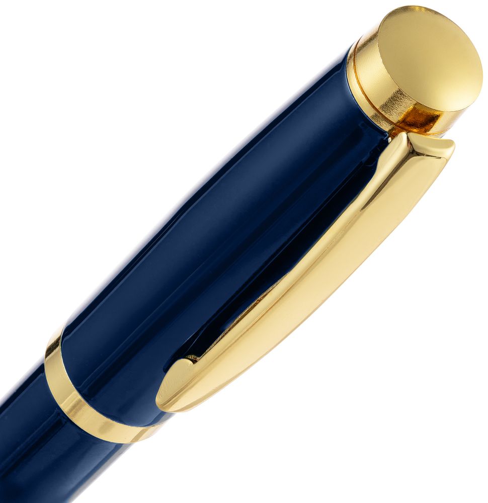 картинка Ручка шариковая Letra Gold, глянцевая, темно-синяя от магазина Одежда+