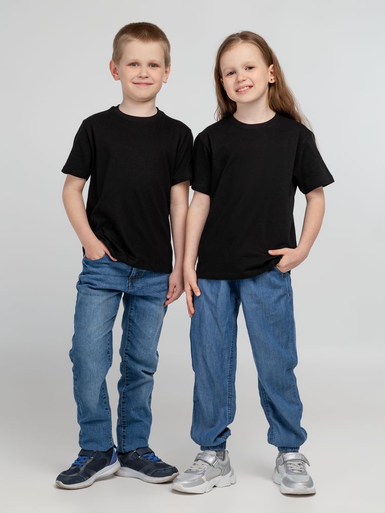 картинка Футболка детская Regent Kids 150, черная от магазина Одежда+