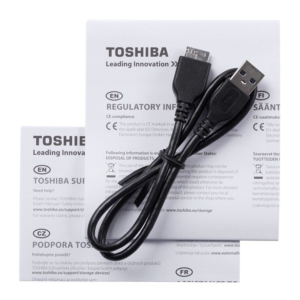 картинка Внешний диск Toshiba Canvio, USB 3.0, 1Тб, черный от магазина Одежда+