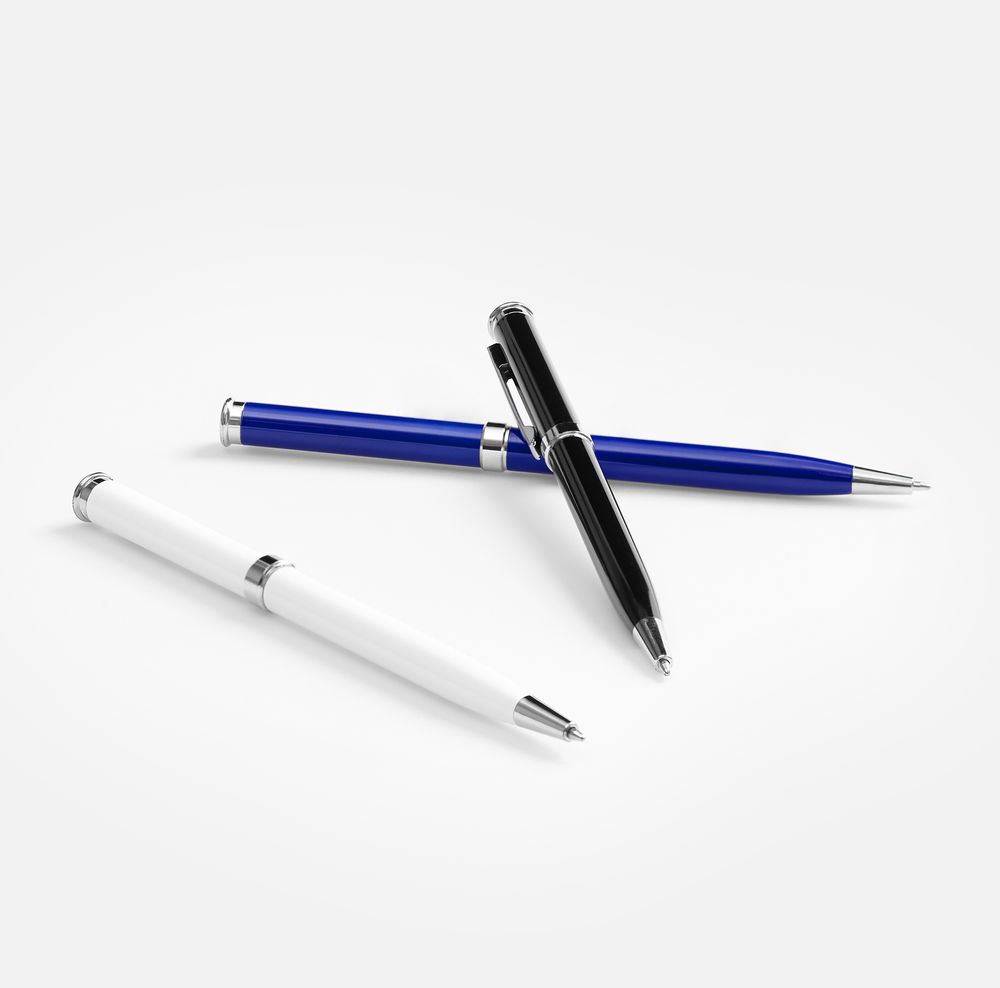 картинка Ручка шариковая Finn Chrome, синяя от магазина Одежда+