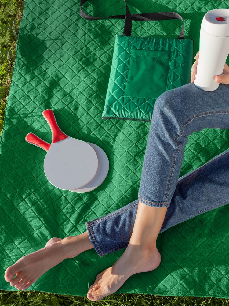 картинка Плед для пикника Soft & Dry, зеленый от магазина Одежда+
