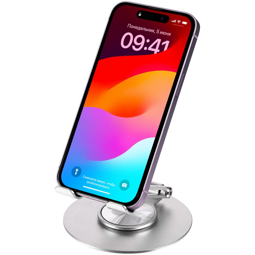 картинка Подставка для смартфона Smartic, серебристая от магазина Одежда+