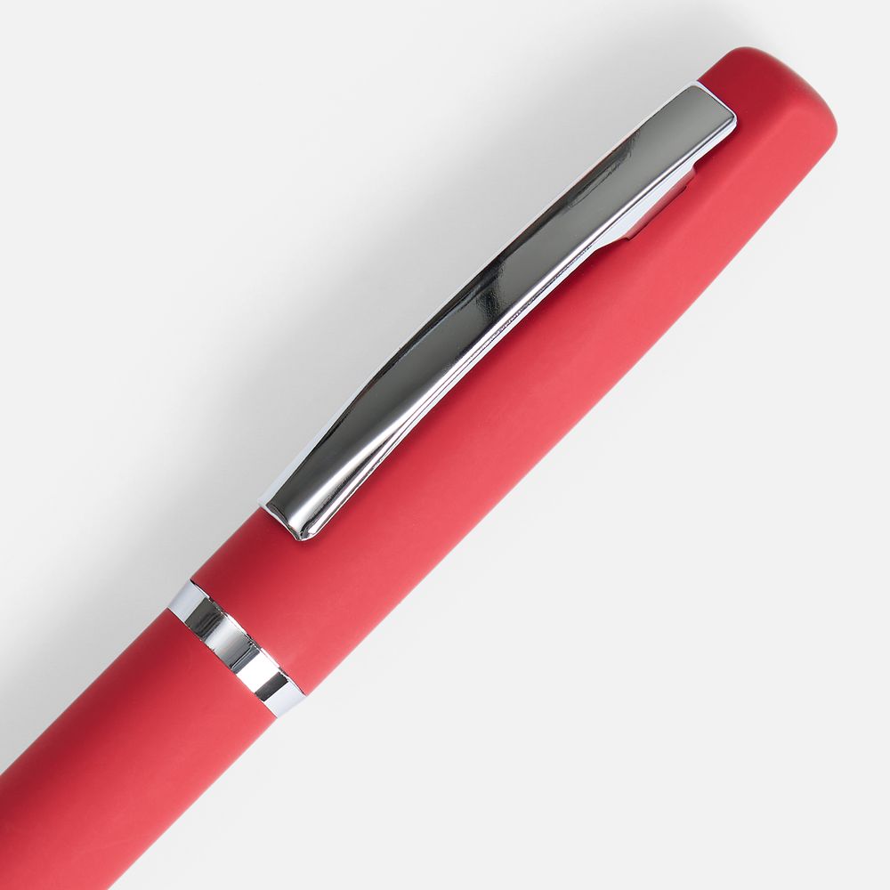 картинка Ручка шариковая Bolt Soft Touch, красная от магазина Одежда+
