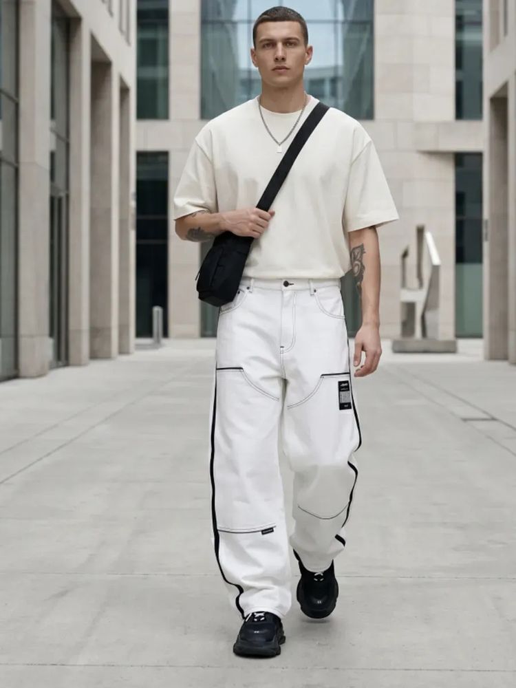 картинка Футболка Oversize Premium 210, молочно-белая от магазина Одежда+