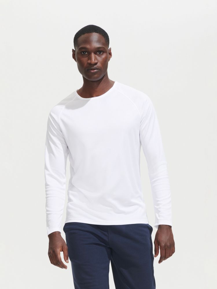 картинка Футболка с длинным рукавом Sporty LSL Men, черная от магазина Одежда+