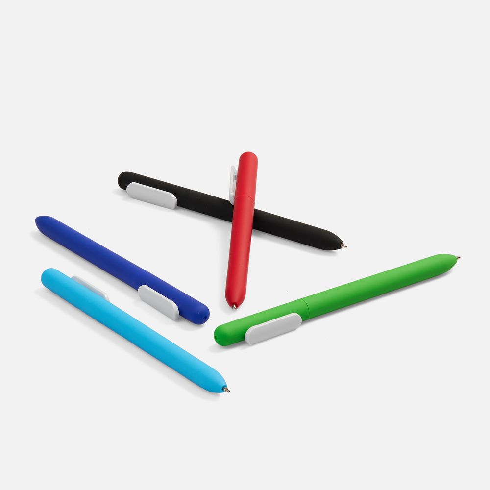 картинка Ручка шариковая Swiper Soft Touch, черная с белым от магазина Одежда+