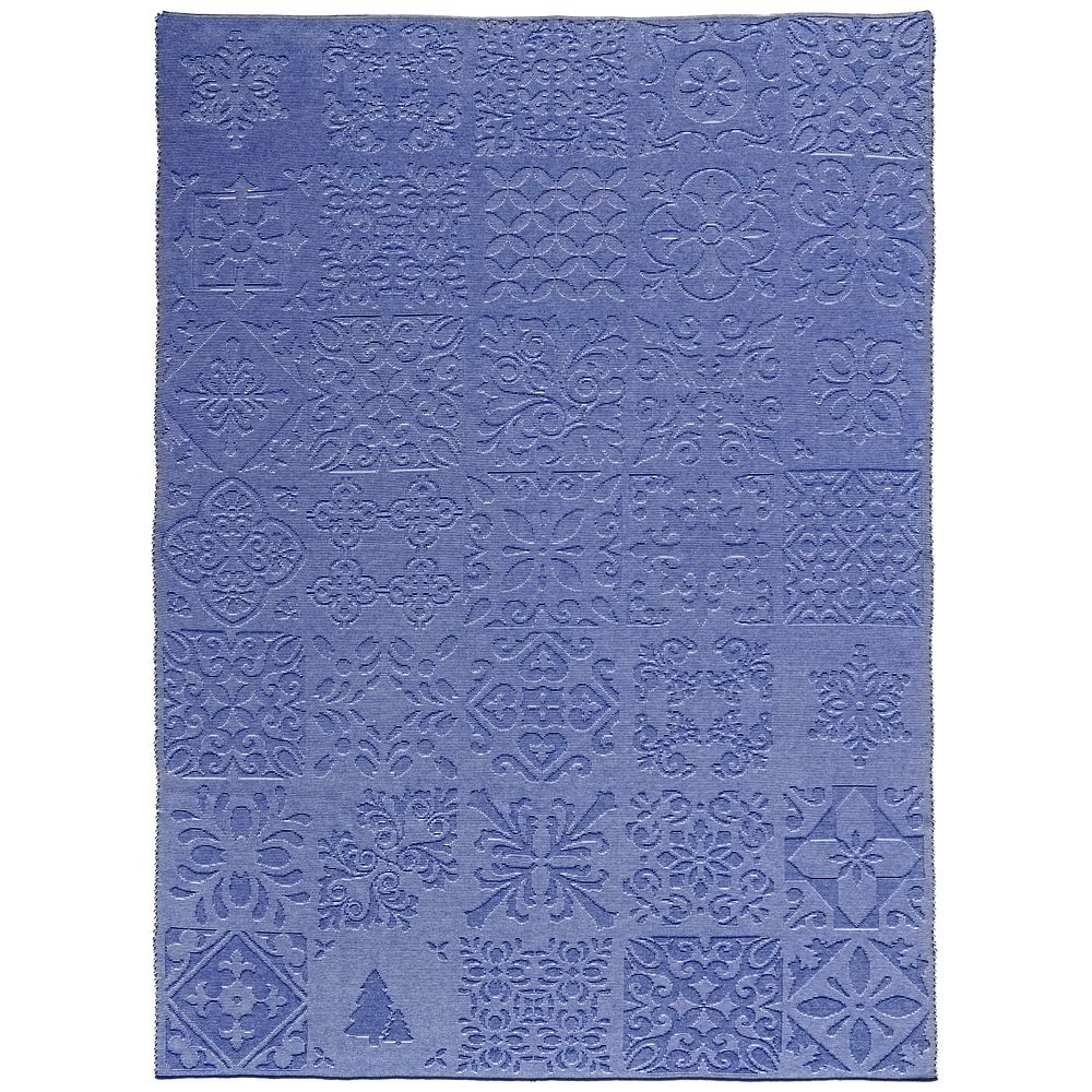 картинка Плед Ornamental, синий от магазина Одежда+