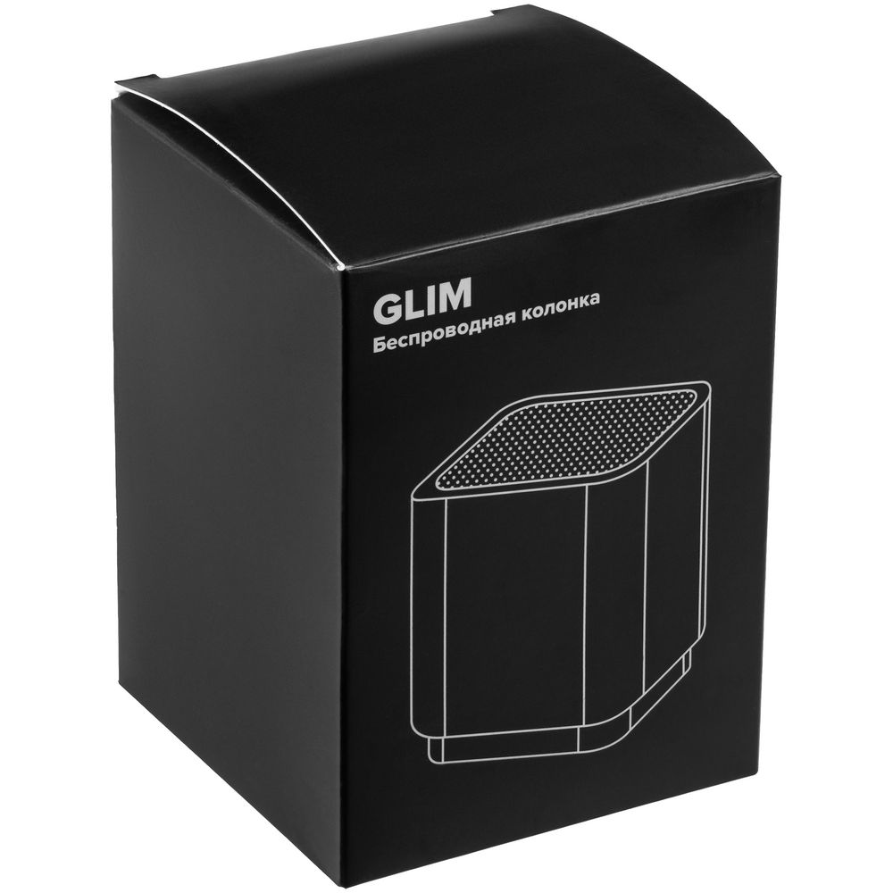 картинка Беспроводная колонка с подсветкой гравировки Glim, синяя от магазина Одежда+