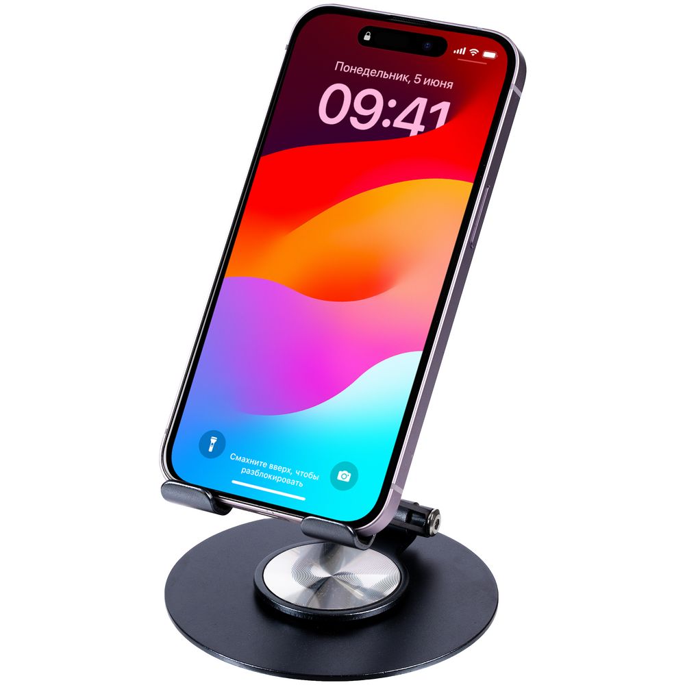 картинка Подставка для смартфона Smartic, черный металлик от магазина Одежда+