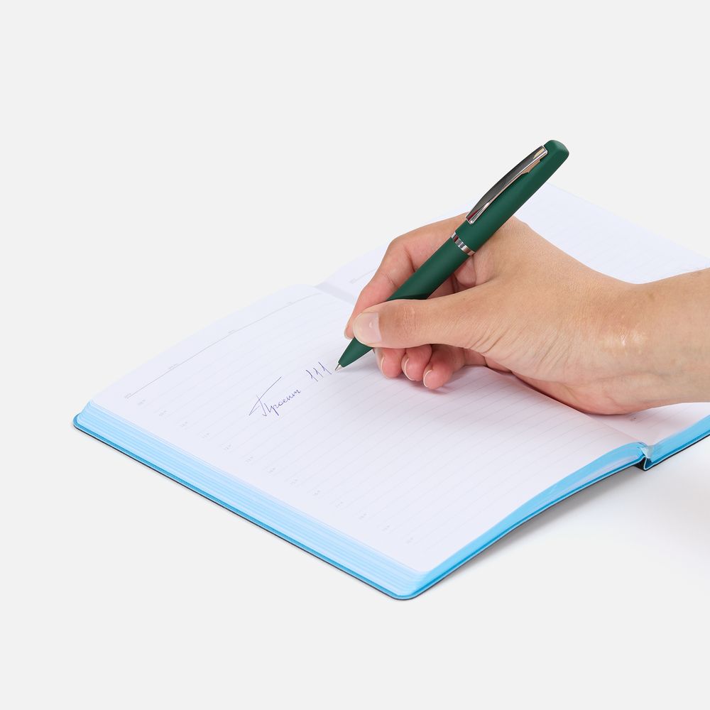 картинка Ручка шариковая Bolt Soft Touch, зеленая от магазина Одежда+