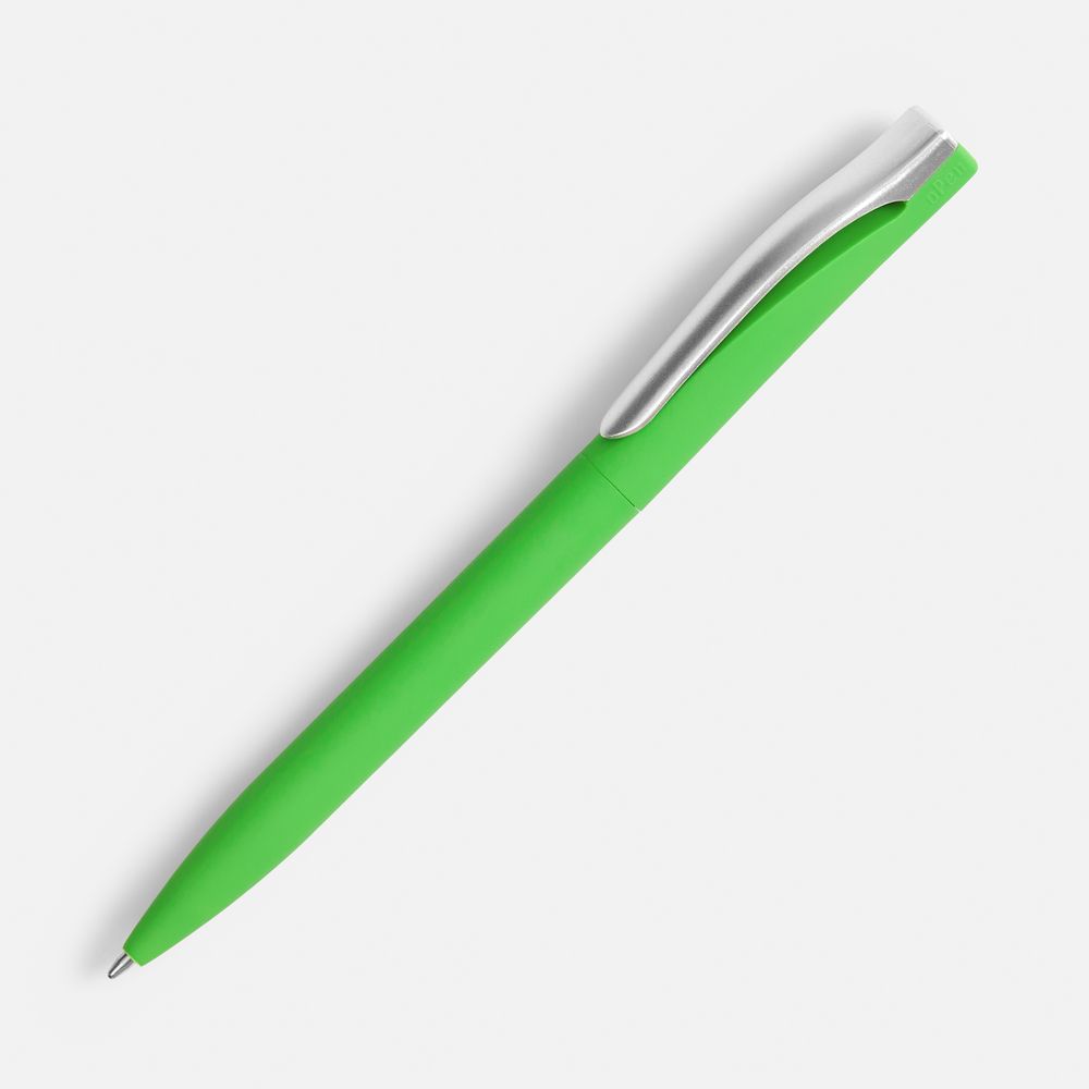 картинка Ручка шариковая Pin Soft Touch, зеленая от магазина Одежда+