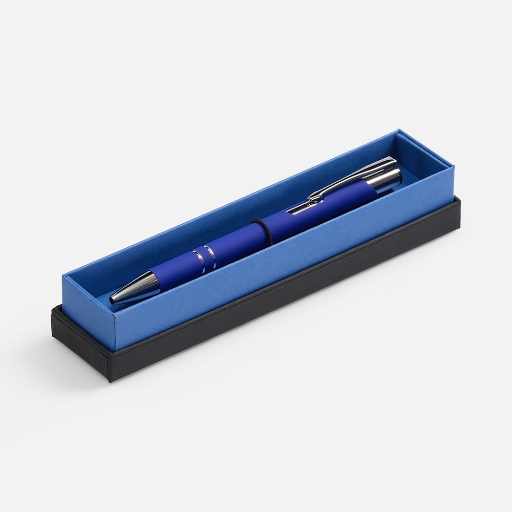 картинка Ручка шариковая Keskus Soft Touch в футляре, синяя от магазина Одежда+