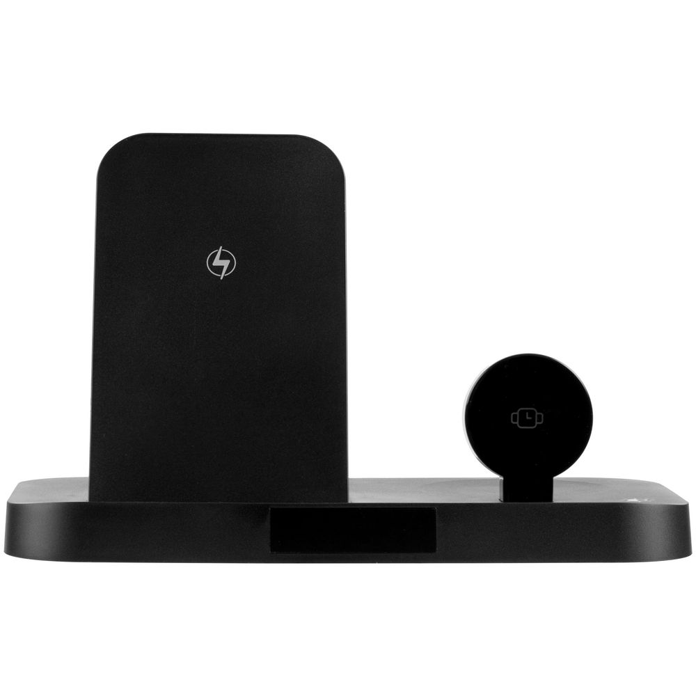 картинка Зарядная станция с часами Clock Nest, черная от магазина Одежда+
