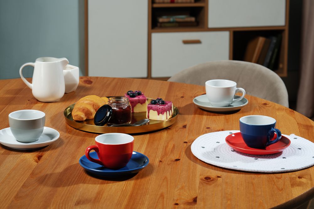 картинка Чайная пара Cozy Morning, красная с белым от магазина Одежда+
