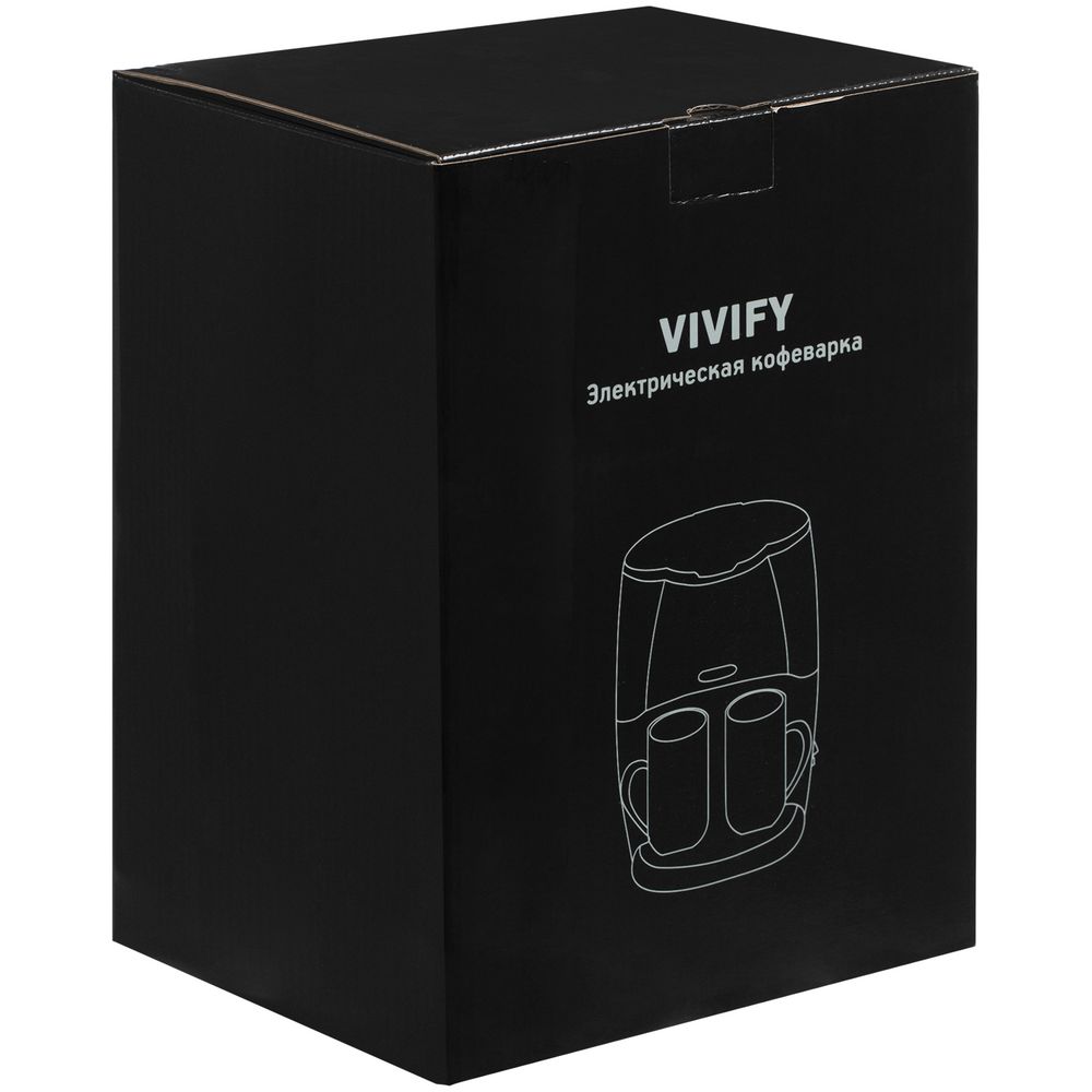 картинка Электрическая кофеварка Vivify, черная от магазина Одежда+